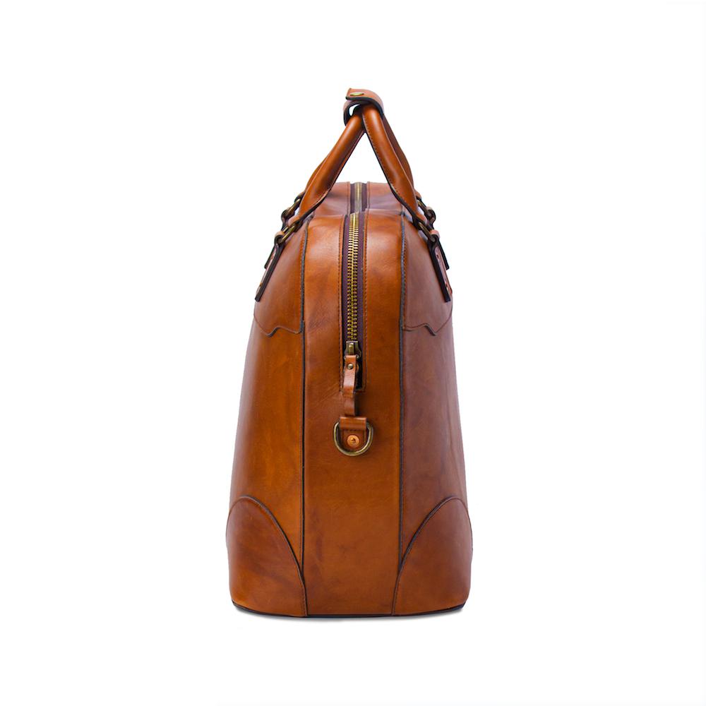 Heritage Leather Stateroom Weekender Bag by Mission Mercantile Leather Goods