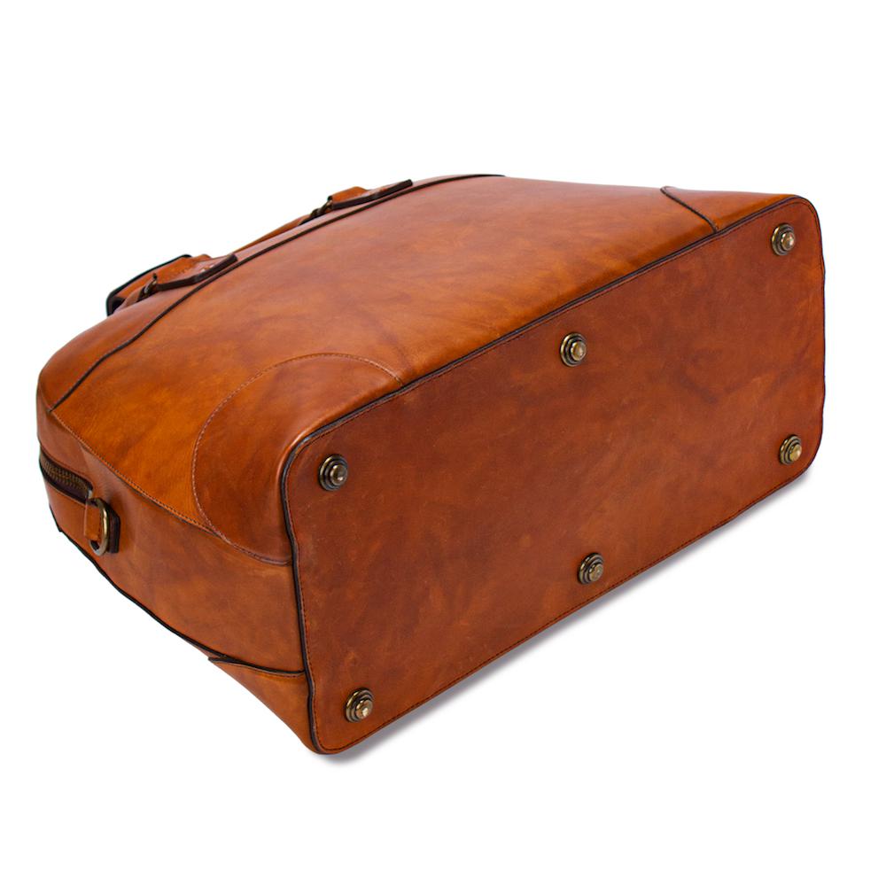 Heritage Leather Stateroom Weekender Bag by Mission Mercantile Leather Goods