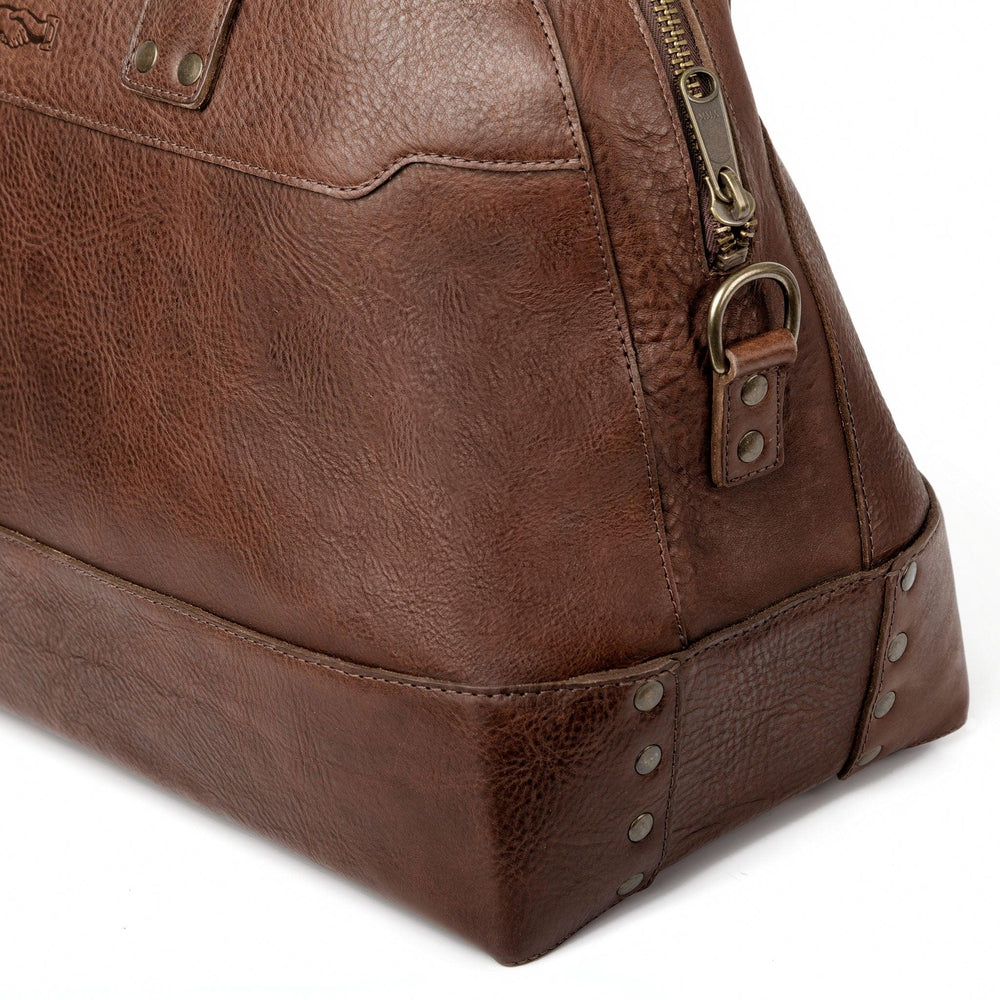 Heritage Leather Stateroom Weekender Bag by Mission Mercantile Leather Goods