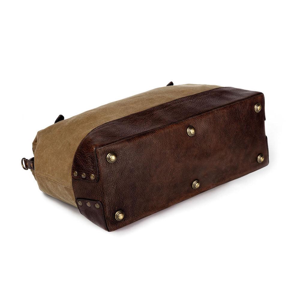 Heritage Waxed Canvas Lineman Duffle Bag by Mission Mercantile Leather Goods