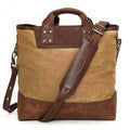 Heritage Waxed Canvas Medium Ice Block Tote Bag by Mission Mercantile Leather Goods