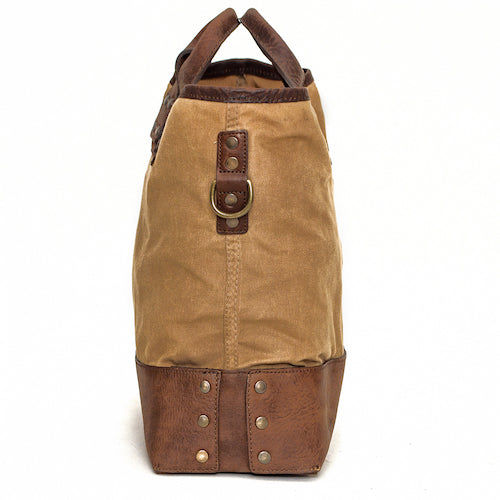 Heritage Waxed Canvas Medium Ice Block Tote Bag by Mission Mercantile Leather Goods