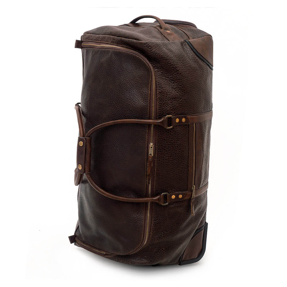 Theodore Leather Large Roller Duffle Bag by Mission Mercantile Leather Goods