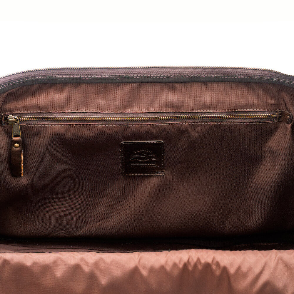 Theodore Leather Rolling Carry-On Duffle Bag by Mission Mercantile Leather Goods