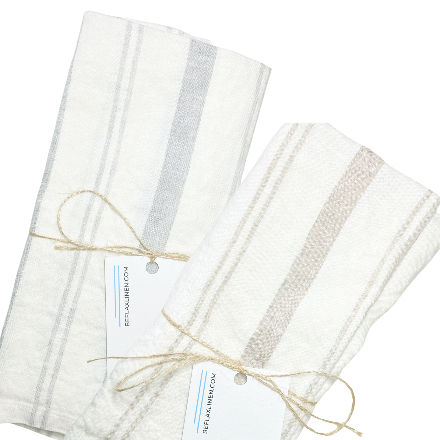 Striped Napkins by Beflax Linen