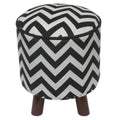 Bohemian Small Handmade Italian Velvet Upholstered Foot Stool by Bareens Designer Rugs