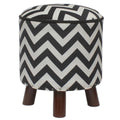 Bohemian Small Handmade Italian Velvet Upholstered Foot Stool by Bareens Designer Rugs