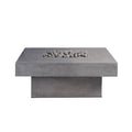 Platz - Square Concrete Fire Pit Table by Crete Design