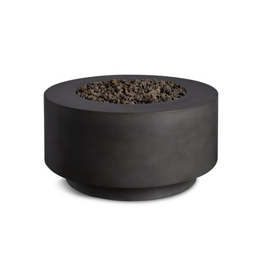 Rund | Cylindrical Concrete Fire Bowl by Crete Design