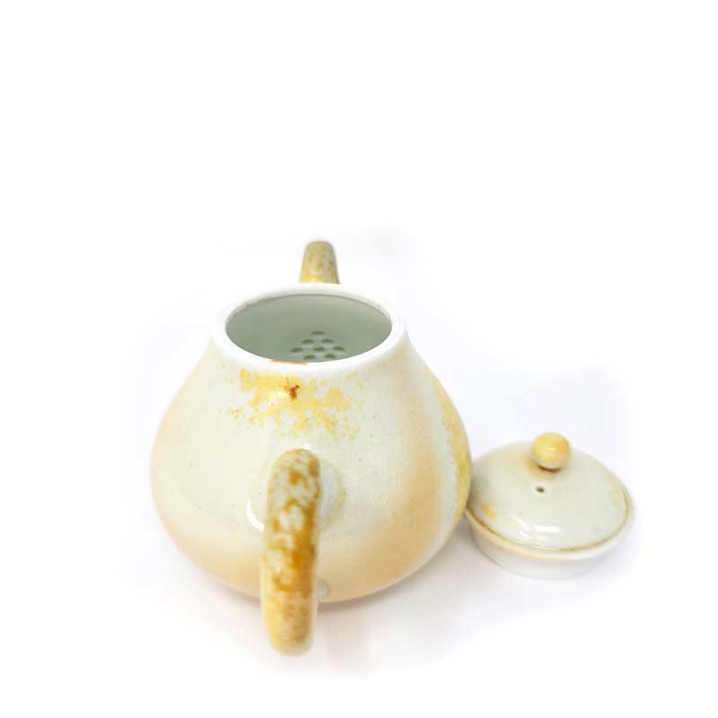 Ash Yellow Wood-fired Teapot by Tea and Whisk