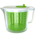 Single Serve Small Salad Spinner - Mini Prep Lettuce Spinner and Dryer With Measuring Cup - Collander with Fruit and Vegetable Washing Basket Bowl - Great Fruit and Vegetable Washer By Cooler Kitchen by Cooler Kitchen