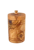 Olive Wood Spice Jar Salt Keeper w/Lid by Choixe