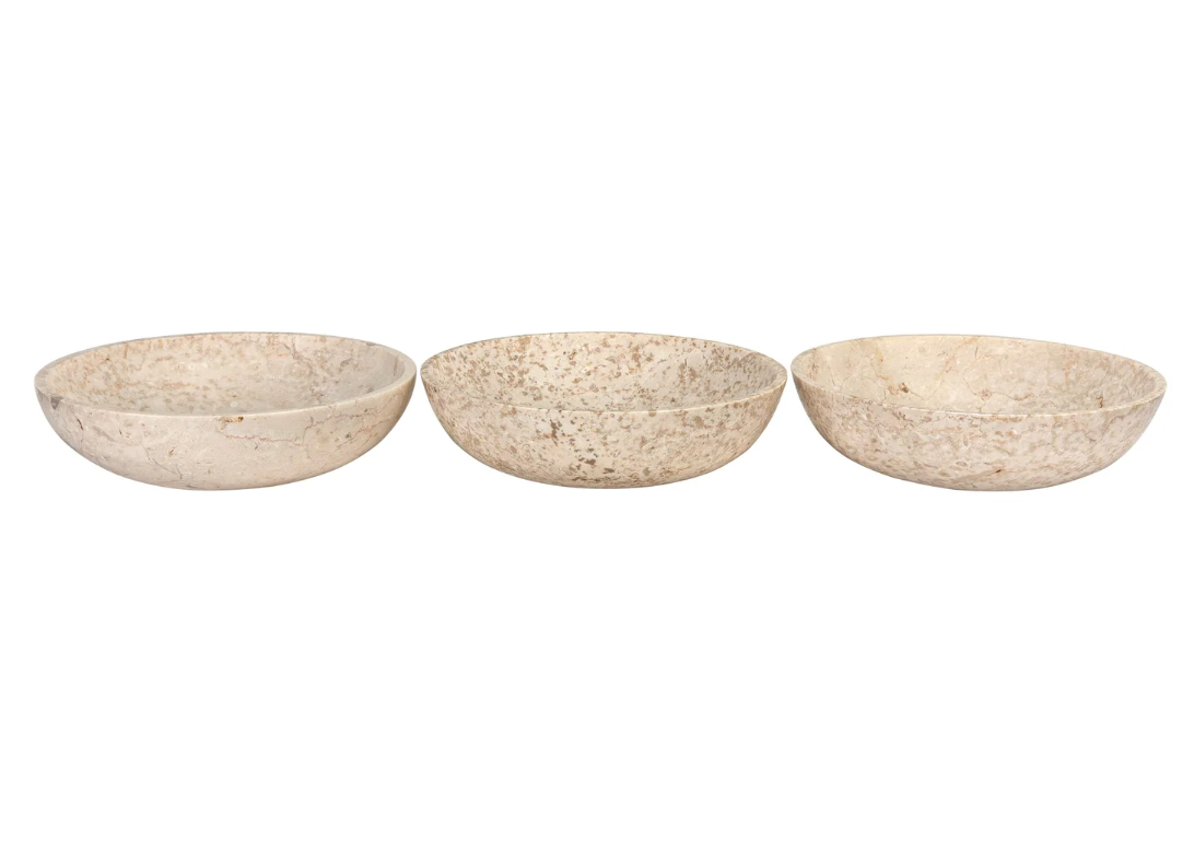 Marble Bowls, Set of 3 by Mode-De-Vie