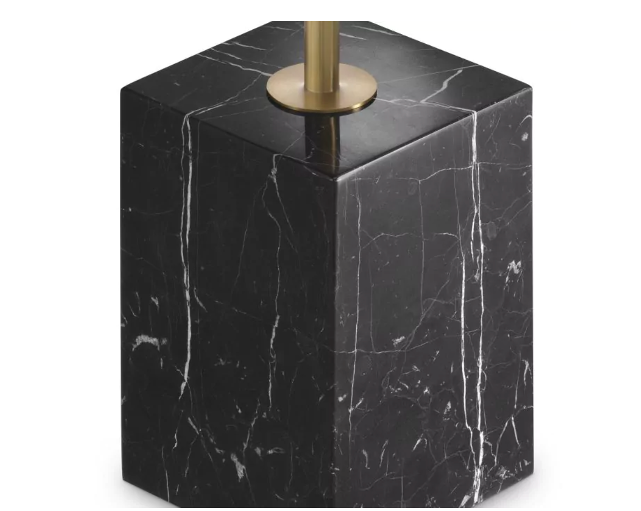 Icons Side Table, Black Marble by Mode-De-Vie