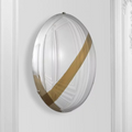 Convex Mirror, Gold Stripe by Mode-De-Vie