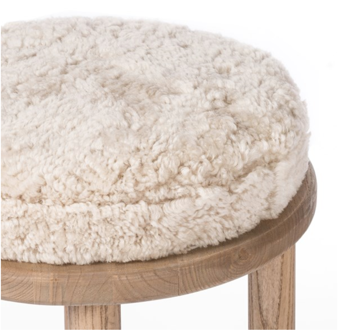 Shearling Bar & Counter Stool by Mode-De-Vie