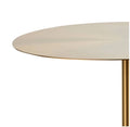 Side Table in Gold and Marble Stone by Blak Hom