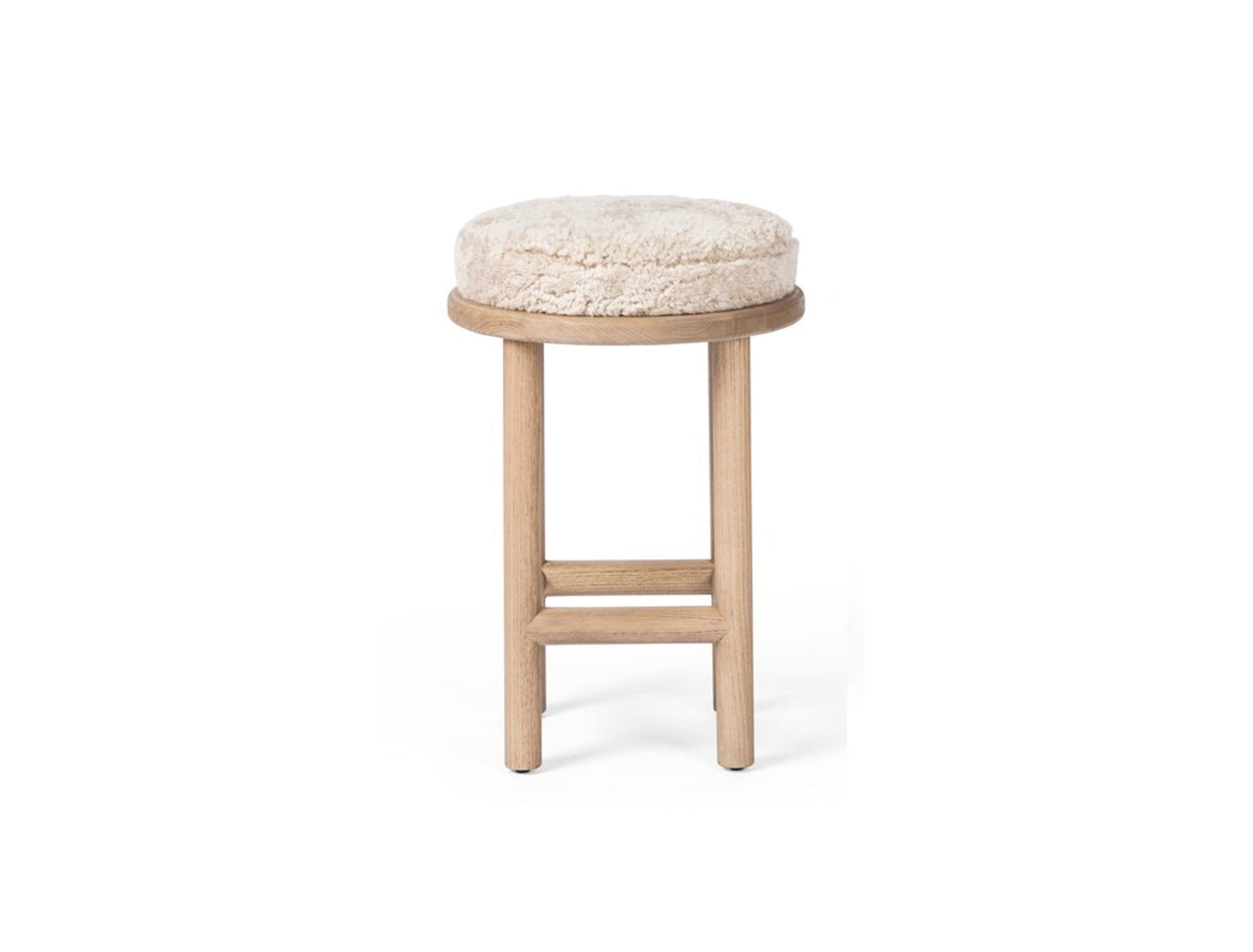 Shearling Bar & Counter Stool by Mode-De-Vie