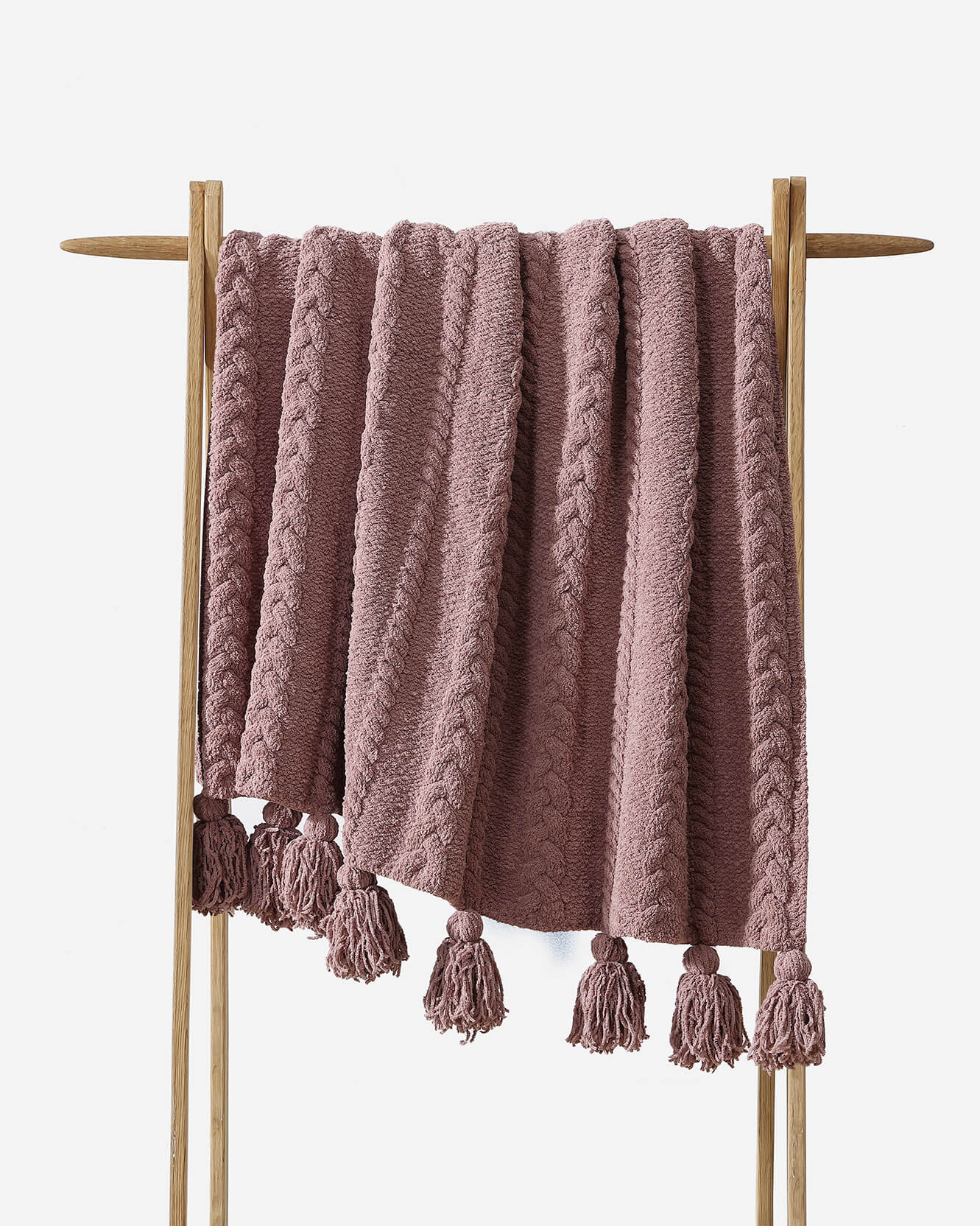 Braided Pom Pom Throw by Sunday Citizen