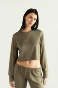 Cosset Cropped Sweatshirt by Sunday Citizen