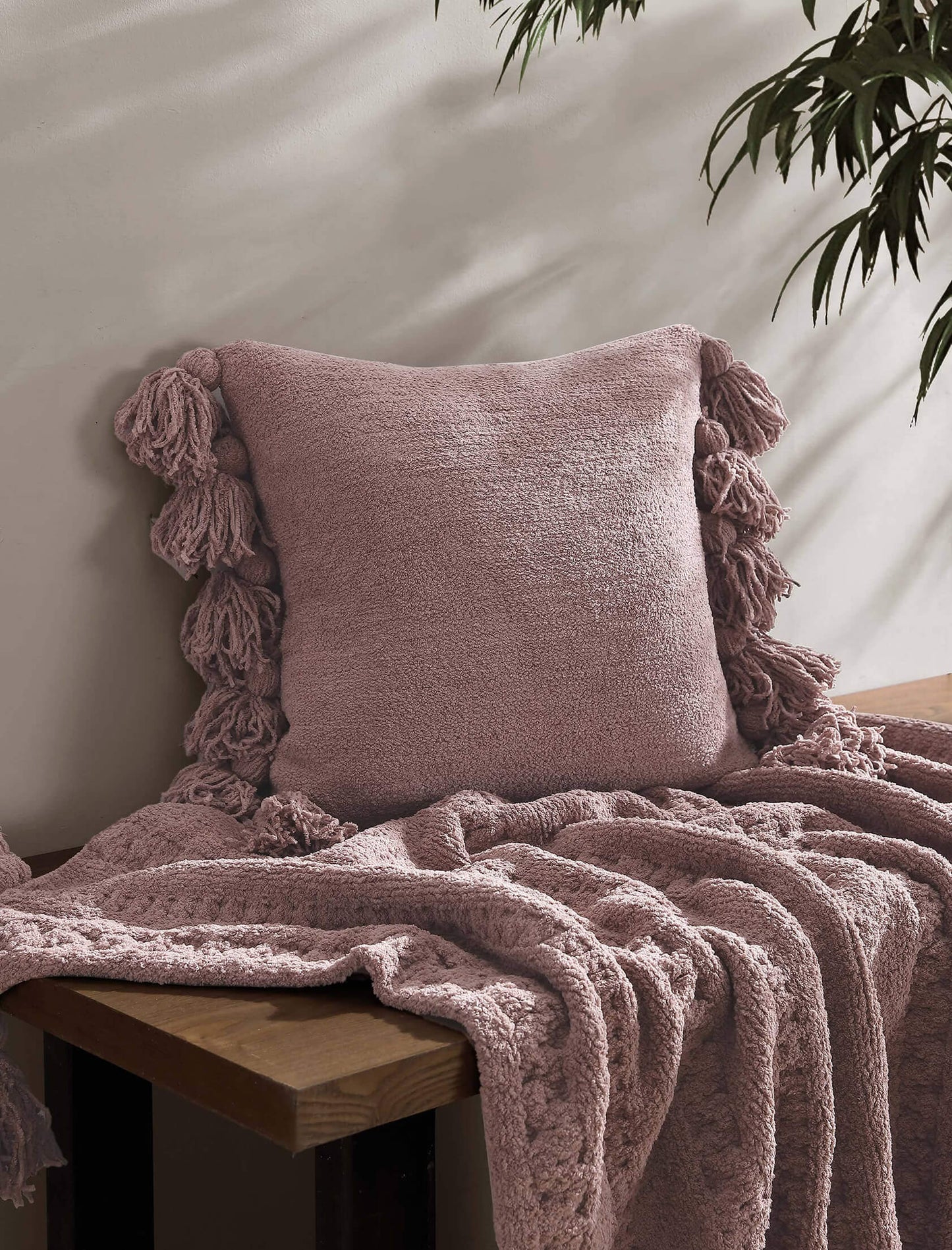 Pom Pom Throw Pillow by Sunday Citizen