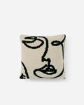 Faces Throw Pillow by Sunday Citizen