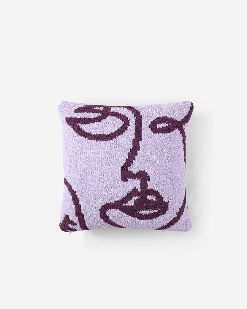 Faces Throw Pillow by Sunday Citizen