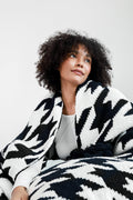 Houndstooth Pom Pom Throw by Sunday Citizen