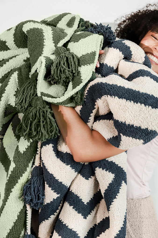 Maze Pom Pom Throw by Sunday Citizen