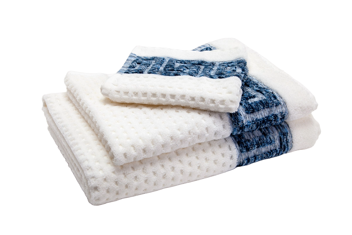 Theodore Ivory Degrade Blue by Turkish Towel Collection