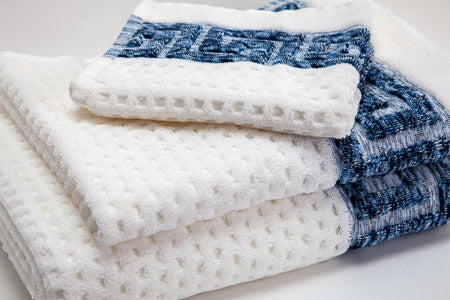 Theodore Ivory Degrade Blue by Turkish Towel Collection