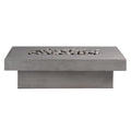 Toplina - Rectangular Concrete Fire Pit Table by Crete Design