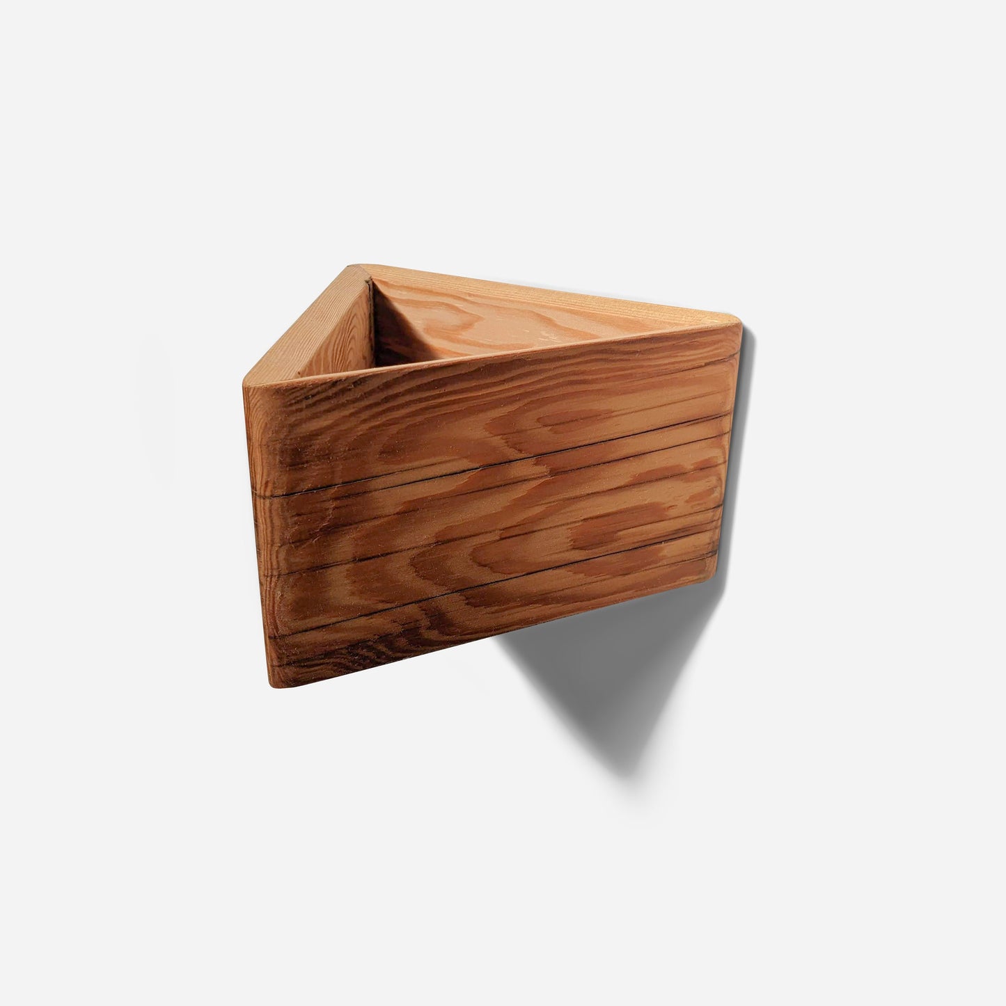 Triangle wall planted planter by Formr