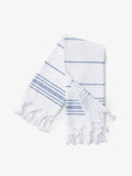 White Azul Classic Turkish Hand Towel by Laguna Beach Textile Company