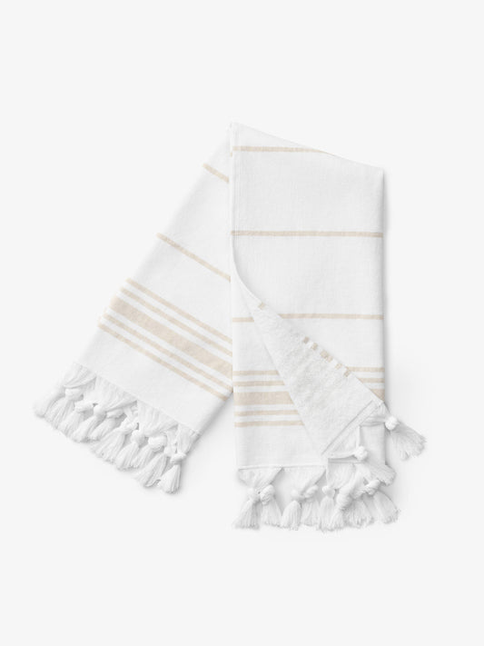 White Dune Classic Turkish Hand Towel by Laguna Beach Textile Company