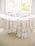 White Stone Classic Turkish Towel by Laguna Beach Textile Company