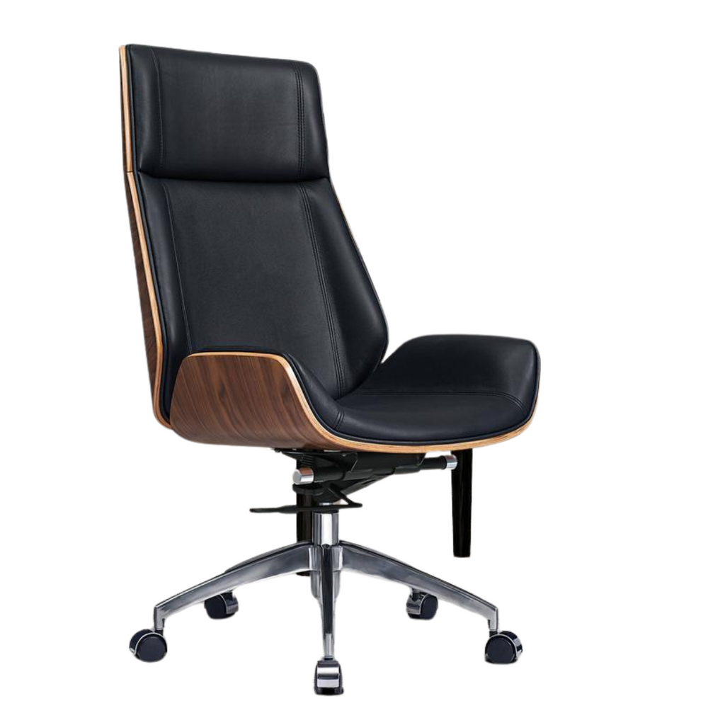 Genuine Leather Office Chair by Blak Hom