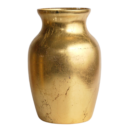 Greek Style Gold Flower Vase by Blak Hom