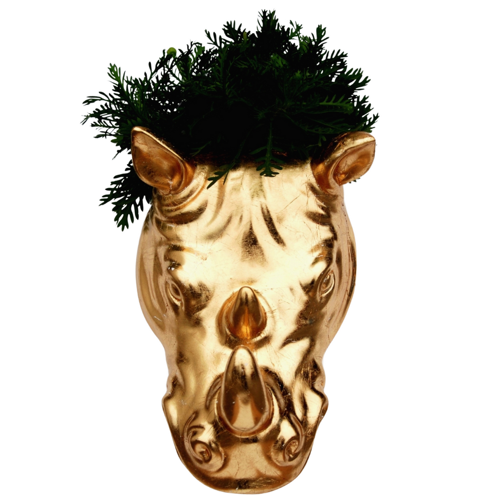 Greek Gold Gilded Wall Planter by Blak Hom