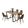 Dining Table and 4 Modern Dining Chairs by Blak Hom