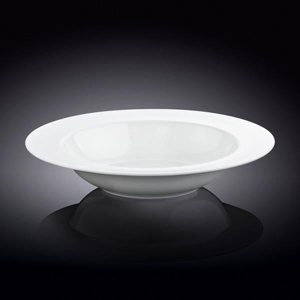 Set Of 3 White Deep Plate 10" inch | 25.5 Cm 20 Oz | 600 Ml by Wilmax Porcelain