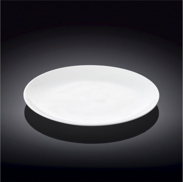 Set Of 6 White Dessert Plate 8" inch | 20 Cm by Wilmax Porcelain