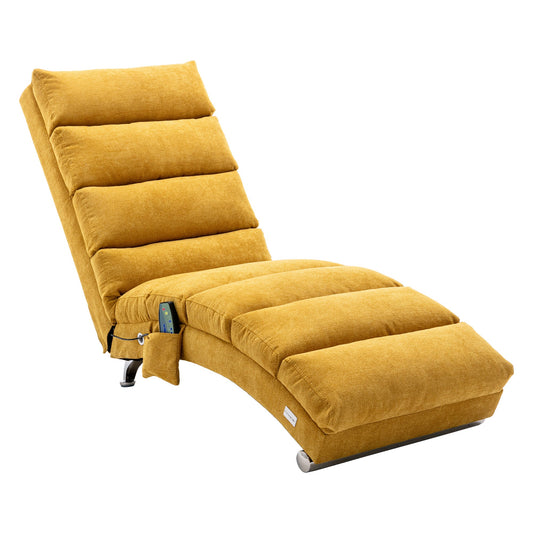 Linen Chaise Lounge Modern Message Chair by Blak Hom