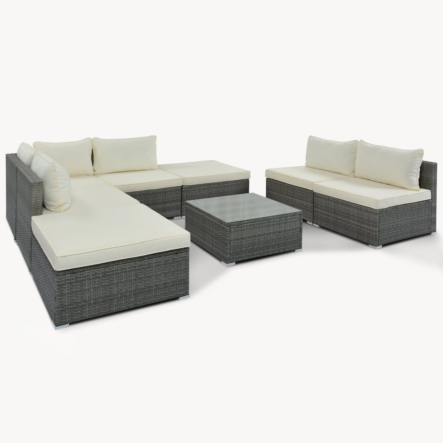 8-Pieces Outdoor Patio Furniture Set by Blak Hom