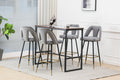 Set of 2 Modern Contemporary Velvet Upholstered Bar Stools by Blak Hom