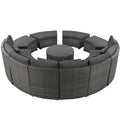 9-Piece  Luxury Circular Outdoor Patio Furniture by Blak Hom