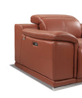 Genuine Italian Leather Power Reclining Sofa by Blak Hom