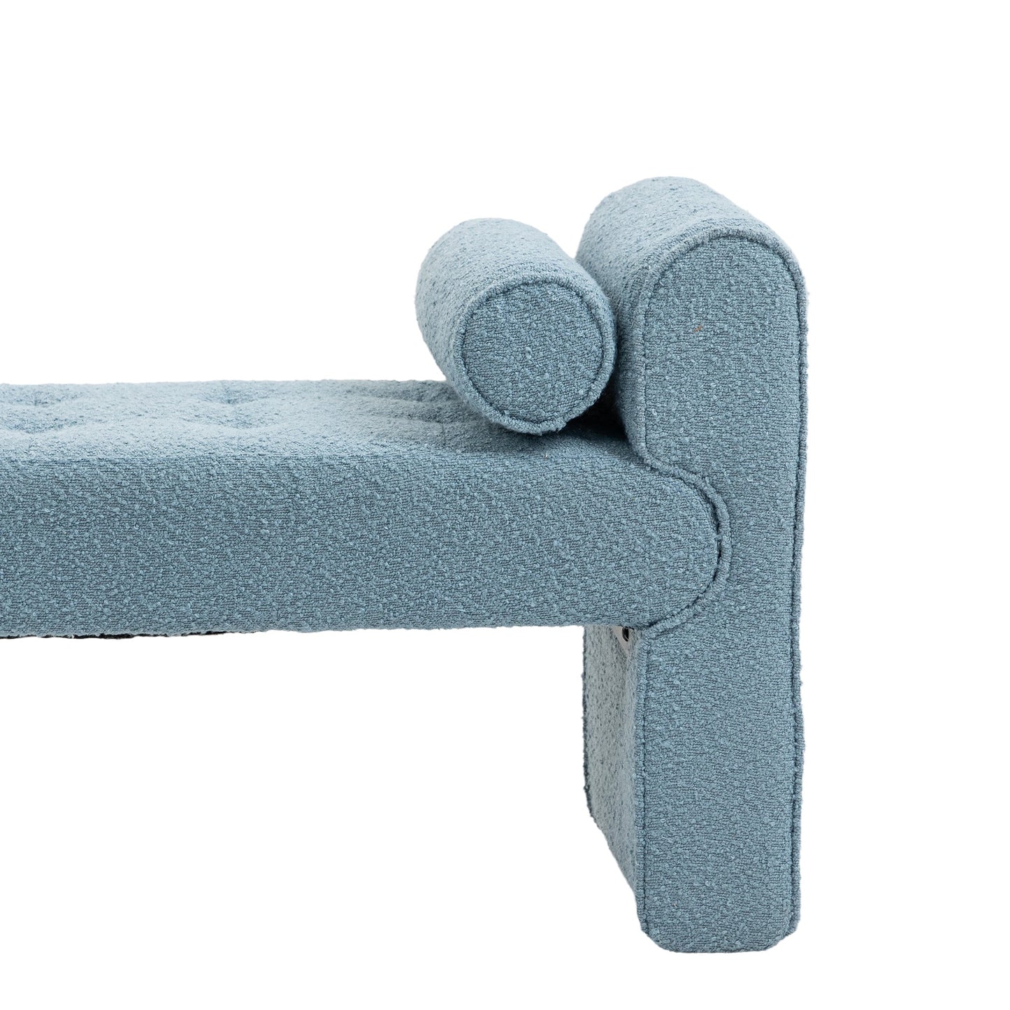 Loop Gauze Modern Ottoman Bench by Blak Hom