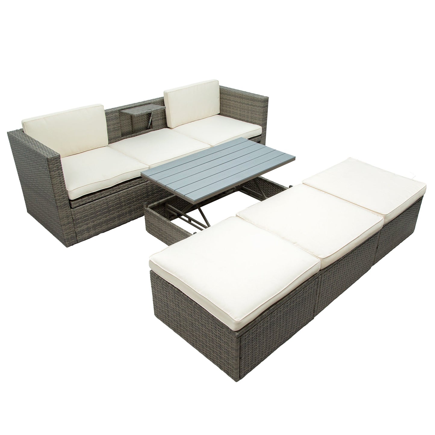 5-Piece Patio Wicker Furniture Set by Blak Hom