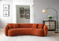 Boucle Sofa Modern Sectional Half Moon Leisure Couch by Blak Hom